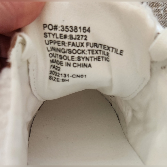 J.Crew Factory Striped Sherpa Road Trip Sneakers, 9.5 - Picture 7 of 9